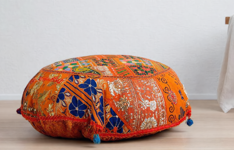 Round Floor Cusion (Orange)
